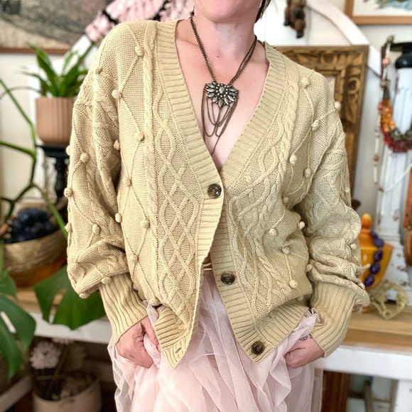 NWOT Knubby Knit Cozy Grandpa Cardigan - Picture 4 of 5